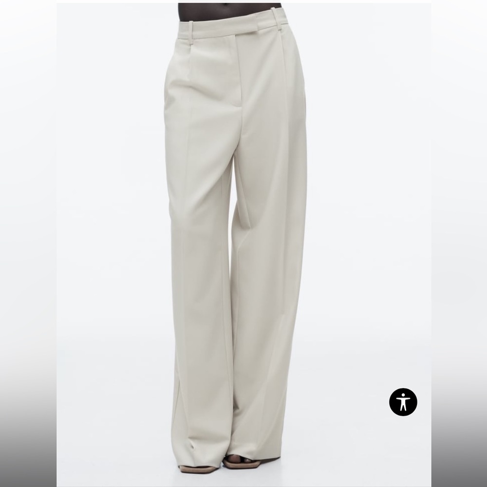 Zara white trousers